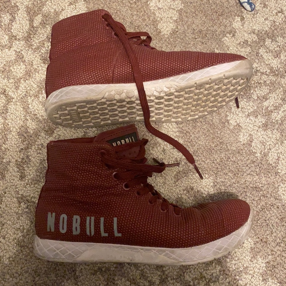 Maroon high top NoBulls